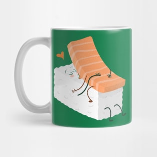 Rice and Salmon in Love Mug